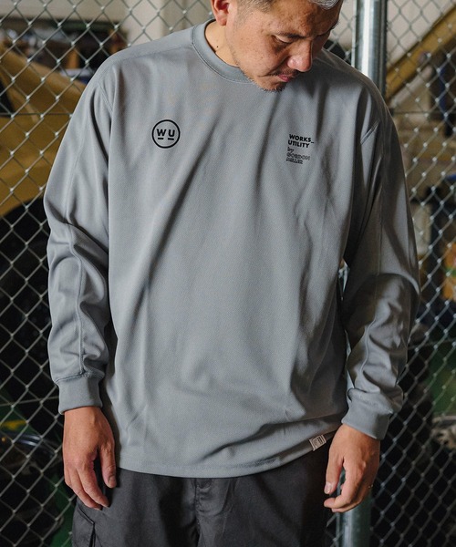 GORDON MILLER(ゴードンミラー)の「GORDON MILLER WORKS_UTILITY ドライ L/S Tシャツ(Tシャツ/カットソー・メンズ・モスグリーン/グレイッシュベージュ・1/2/0)」の3枚目の写真