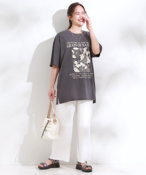 Cutie Blonde（キューティーブロンド）の「【S-LL/セットアップ可】リラックスカジュアルに ぽこぽこイージーパンツ（その他パンツ・レディース・ブラック/グリーン/ホワイト・04/03/02/01）」の17枚目の写真