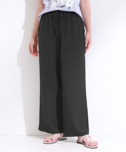 Cutie Blonde（キューティーブロンド）の「【S-LL/セットアップ可】リラックスカジュアルに ぽこぽこイージーパンツ（その他パンツ・レディース・ブラック/グリーン/ホワイト・04/03/02/01）」の20枚目の写真