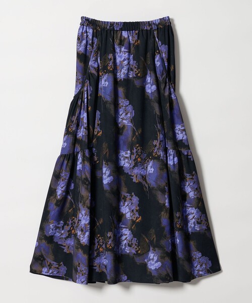 EMMEL REFINES（エメルリファインズ）の「＜EMMEL REFINES＞EM ティアード ポケットギャザー プリントスカート（スカート・レディース・パープル/ライム・XS/M/S）」の13枚目の写真