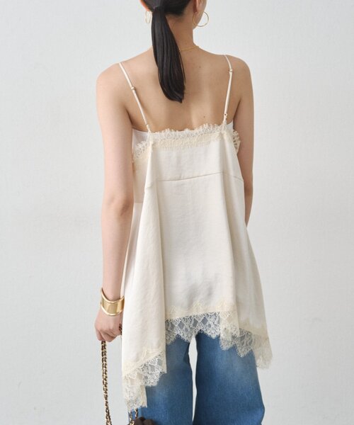 新品未使用】LOUNGEDRESS レースキャミ アイボリー Loungedress