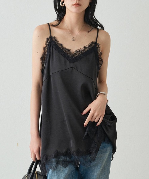 ラウンジドレス　レースキャミブラウス レースキャミ（シャツ/ブラウス）｜LOUNGEDRESS（ラウンジドレス
