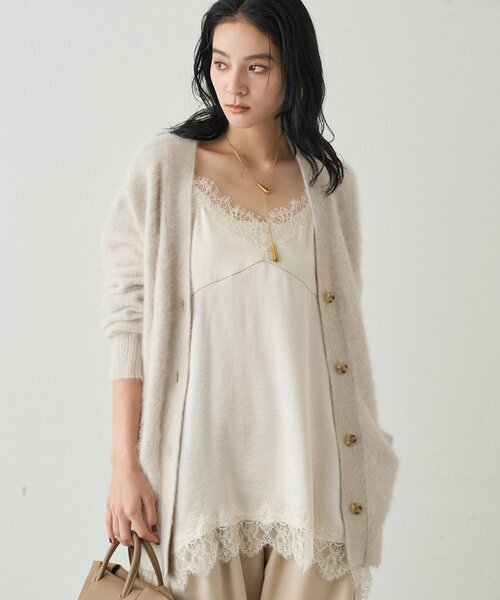 Loungedress(ラウンジドレス)コットンキャミブラウス レースキャミ（シャツ/ブラウス）｜LOUNGEDRESS（ラウンジドレス
