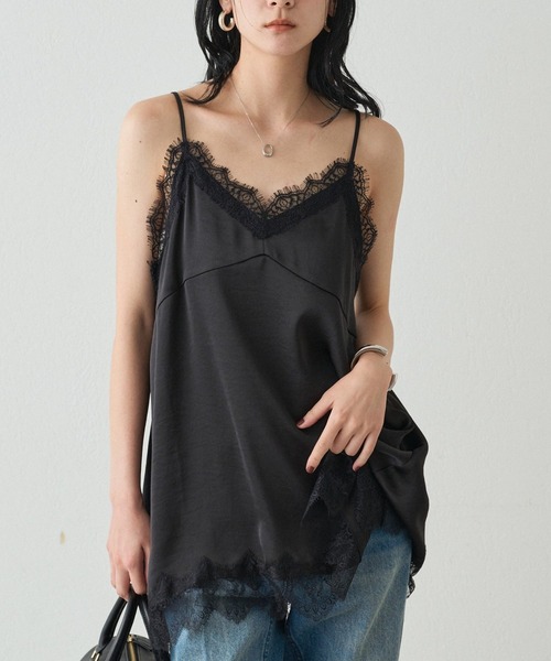 ラウンジドレス　レースキャミブラウス レースキャミ（シャツ/ブラウス）｜LOUNGEDRESS（ラウンジドレス