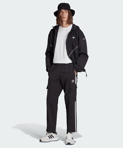 adidas×CLUBHAUS Collection テーパードパンツ adidas（アディダス）の「クラブハウス トラックワイド