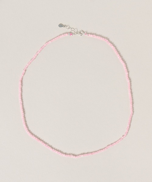 A part by(アパートバイ)の「クリアビーズチョーカー(チョーカー・レディース・カーキ/ライトブルー/ピンク・FREE)」の4枚目の写真