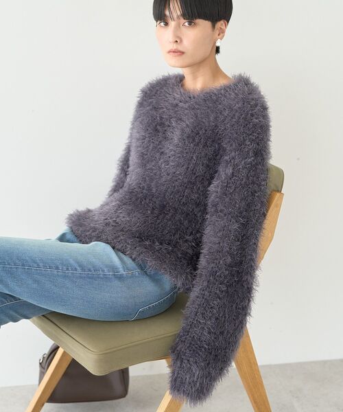 シャギーニットプルオーバー（ニット/セーター）｜AMERICAN