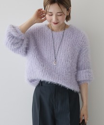 【美品】コムデギャルソン☆ハイネック　薄手　ニット　パープル 美品】コムデギャルソン☆ハイネック 薄手 ニット パープル