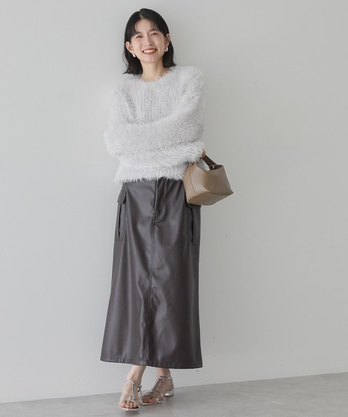 AMERICAN HOLIC(アメリカンホリック)の「シャギーニットプルオーバー(ニット/セーター・レディース・アイボリー/グレイッシュベージュ/ライラック/チャコールグレー/ライトグレー・M/L)」の20枚目の写真