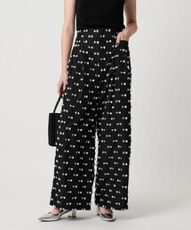 UNITED ARROWS | リボン カットジャガード ワイド パンツ ‐ウォッシャブル‐(その他パンツ)