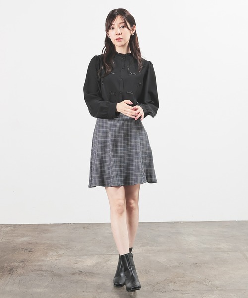Honeys(ハニーズ)の「リボン付ブラウス(シャツ/ブラウス・レディース・ピンク/ブラック/ホワイト・L/M/S)」の6枚目の写真