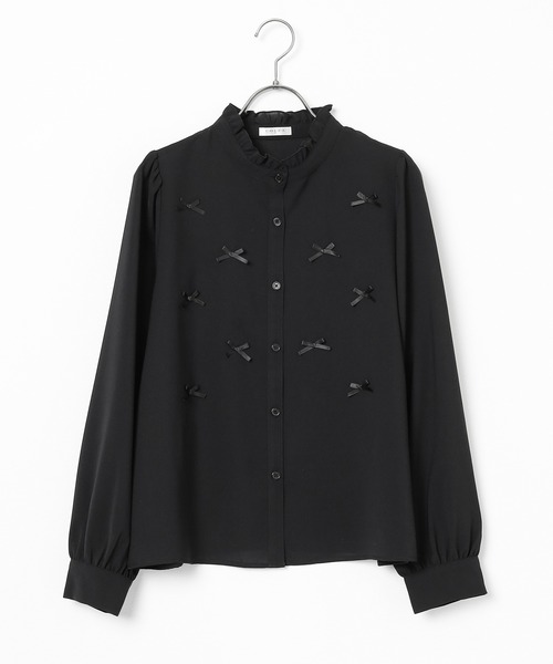 Honeys(ハニーズ)の「リボン付ブラウス(シャツ/ブラウス・レディース・ピンク/ブラック/ホワイト・L/M/S)」の20枚目の写真