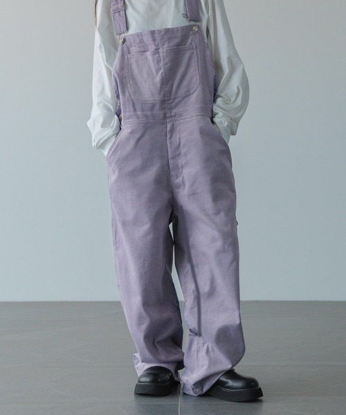 LOWRYS FARM(ローリーズファーム)の「【LFM(U)】コーデュロイオーバーオール 599586(サロペット/オーバーオール・メンズ・ブラック/パープル・LARGE/MEDIUM)」の7枚目の写真