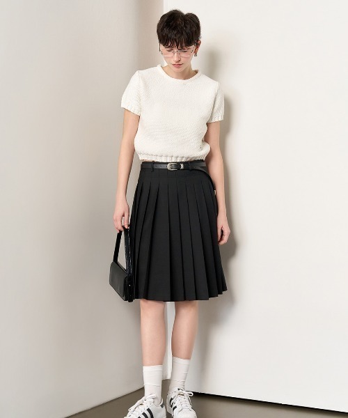 GENERAL IDEA（ジェネラルアイデア）の「GENERAL IDEA/ジェネラルアイディア fine pleats midi skirt スカート（スカート・レディース・ブラック/ベージュ/ホワイト・M/L/S）」の14枚目の写真