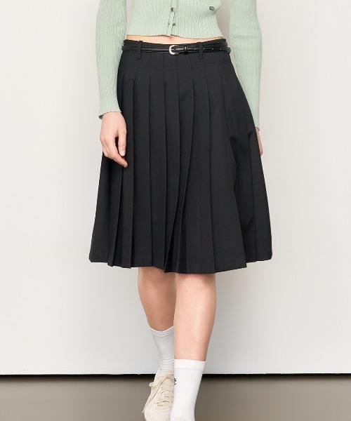 GENERAL IDEA（ジェネラルアイデア）の「GENERAL IDEA/ジェネラルアイディア fine pleats midi skirt スカート（スカート・レディース・ブラック/ベージュ/ホワイト・M/L/S）」の19枚目の写真