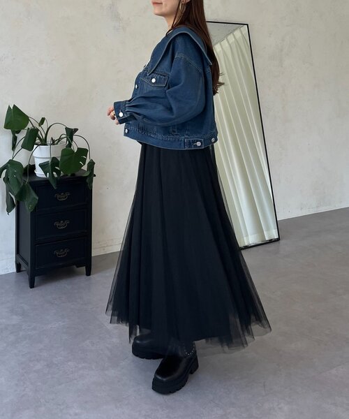 prose verse（プロズヴェール）の「ボリュームチュールスカート（スカート・レディース・ブラック/ブラウン系その他/ベビーピンク・MEDIUM）」の8枚目の写真