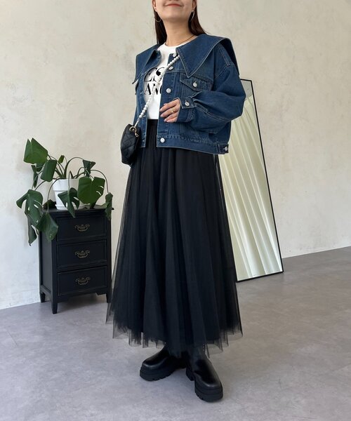 prose verse（プロズヴェール）の「ボリュームチュールスカート（スカート・レディース・ブラック/ブラウン系その他/ベビーピンク・MEDIUM）」の15枚目の写真