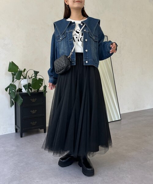 prose verse（プロズヴェール）の「ボリュームチュールスカート（スカート・レディース・ブラック/ブラウン系その他/ベビーピンク・MEDIUM）」の16枚目の写真