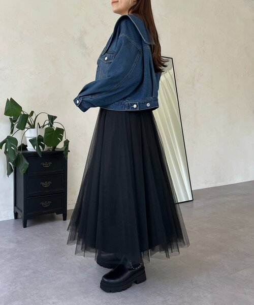 prose verse（プロズヴェール）の「ボリュームチュールスカート（スカート・レディース・ブラック/ブラウン系その他/ベビーピンク・MEDIUM）」の17枚目の写真