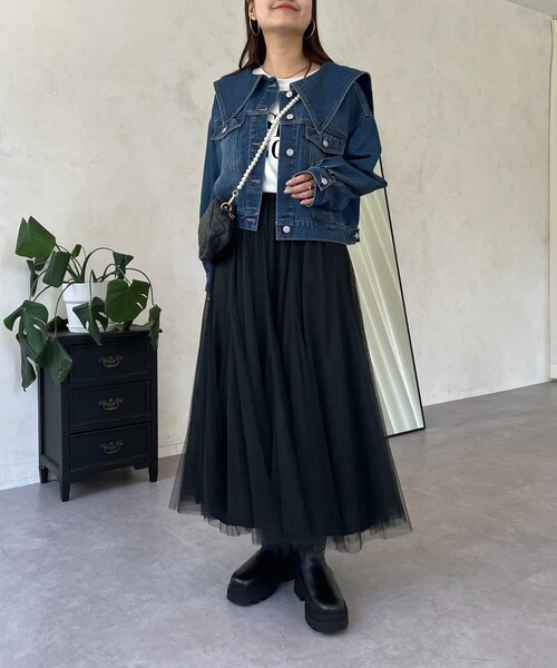 prose verse（プロズヴェール）の「ボリュームチュールスカート（スカート・レディース・ブラック/ブラウン系その他/ベビーピンク・MEDIUM）」の22枚目の写真