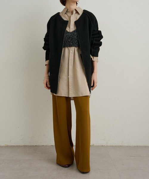 Omekashi カバーオール ベージュ 新品未使用タグ付き セール】ニットカバーオール（その他アウター）｜Omekashi（オメカシ