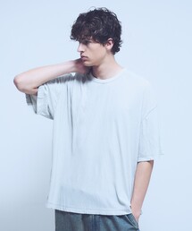 ABAHOUSE | エアプリーツ ストレッチ 半袖Tシャツ / オーバーサイズ(Tシャツ/カットソー)