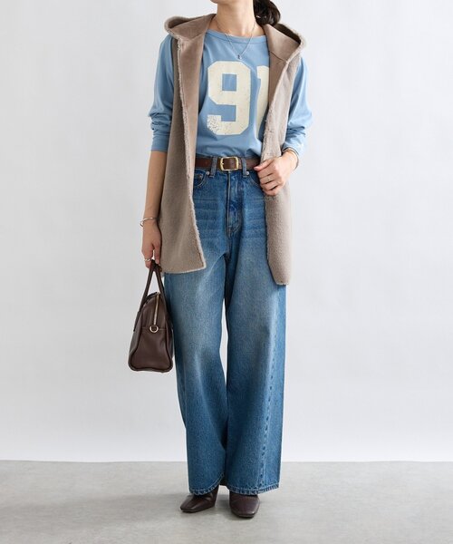 RIVE DROITE(リヴドロワ)の「【シーズンムード高まる】エコファーフードジレ(その他アウター・レディース・グレー系その他/モカ・FREE)」の18枚目の写真