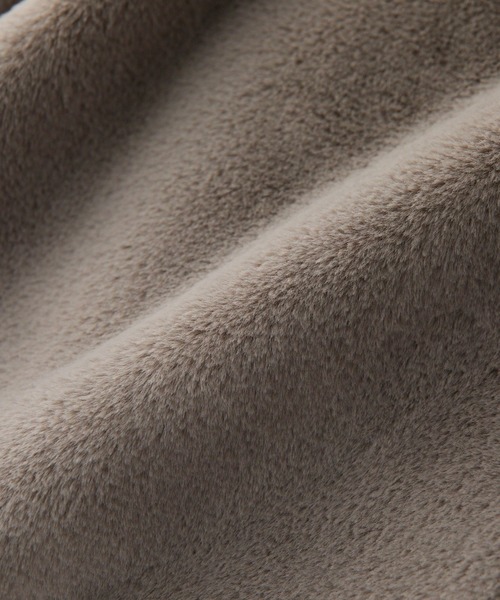RIVE DROITE(リヴドロワ)の「【シーズンムード高まる】エコファーフードジレ(その他アウター・レディース・グレー系その他/モカ・FREE)」の4枚目の写真