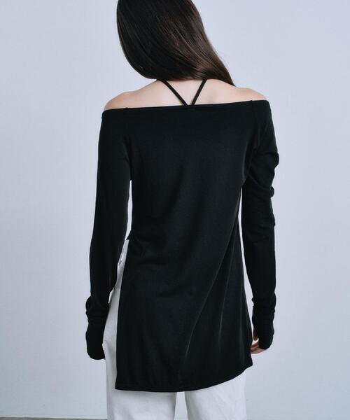 CODE A（コードエー）の「off－shoulder jersey top（Tシャツ/カットソー・レディース・ブラック/パープル/ナチュラル・00）」の18枚目の写真