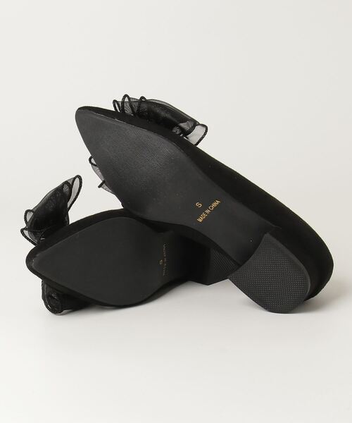 ASTORIA ODIER（アストリアオディール）の「オーガンジーリボン２WAYパンプス（パンプス・レディース・ブラック/その他/ホワイト×ブラック/チャコールグレー・SMALL/LARGE/MEDIUM）」の6枚目の写真