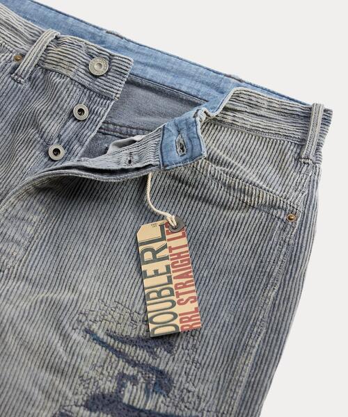 ストレート フィット ディストレスト コーデュロイ パンツ（その他