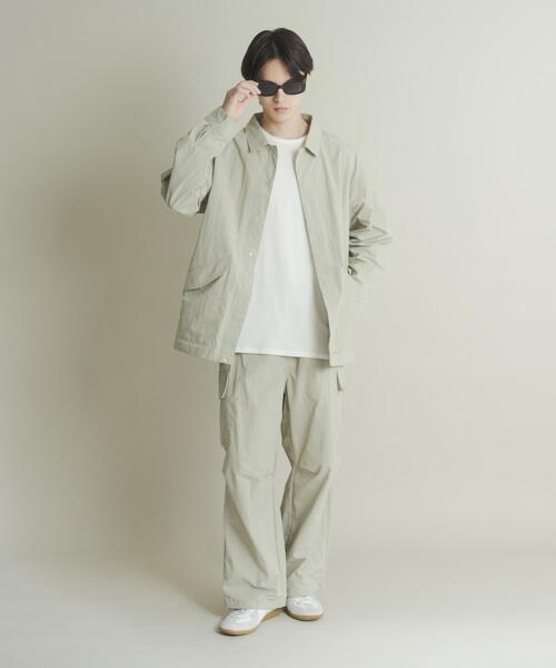 SENSE OF PLACE by URBAN RESEARCH（センスオブプレイスバイアーバンリサーチ）の「ユーティリティーカーゴワイドパンツ（その他パンツ・メンズ・ブラック/ライトベージュ/パープル・MEDIUM/LARGE）」の21枚目の写真