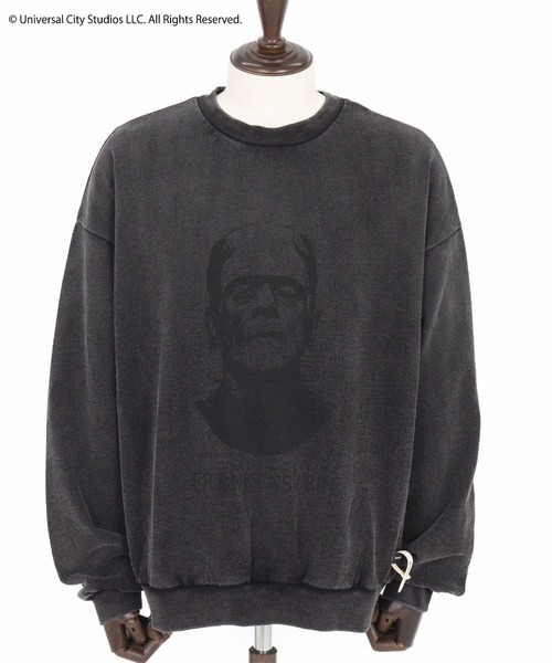 ADAM PATEK（アダムパテック）の「msw1754-Frankenstein portrait crewneck スウェット(AP2524020)（スウェット・メンズ・ブラック/ミックスグレー・1/2）」の15枚目の写真