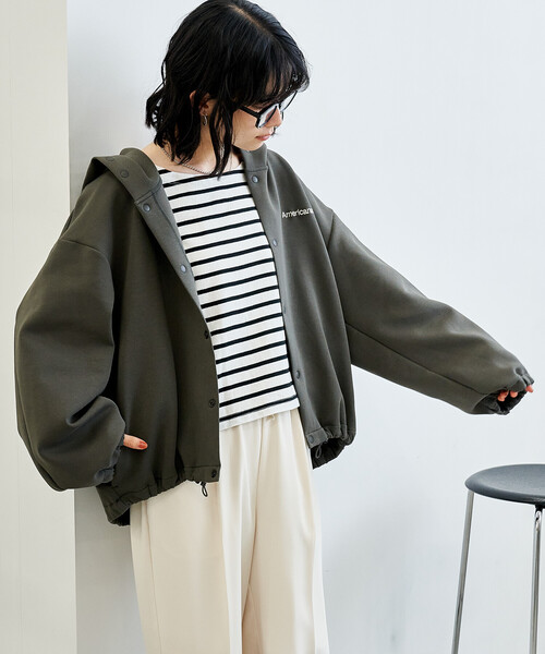 美品　Americana アメリカーナ ボンディングプルオーバー Americana × FREAK'S STORE/アメリカーナ 別注 ボンディング 裾