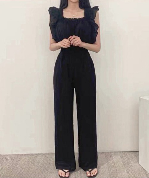 frunco（フランコ）の「【ZOZO限定】コットンオールインワン（ワンピース・レディース・ホワイト/ブラウン・FREE）」の6枚目の写真