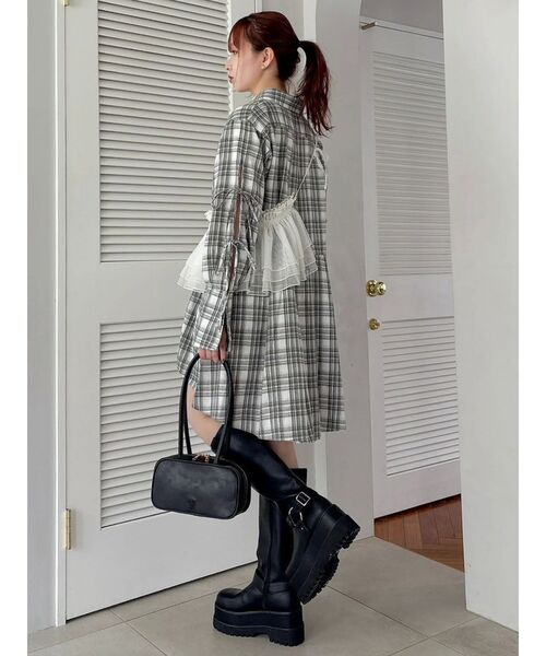 dazzlin(ダズリン)の「マルチウェイチュールフリル(付け襟・レディース・アイボリー・FREE)」の8枚目の写真