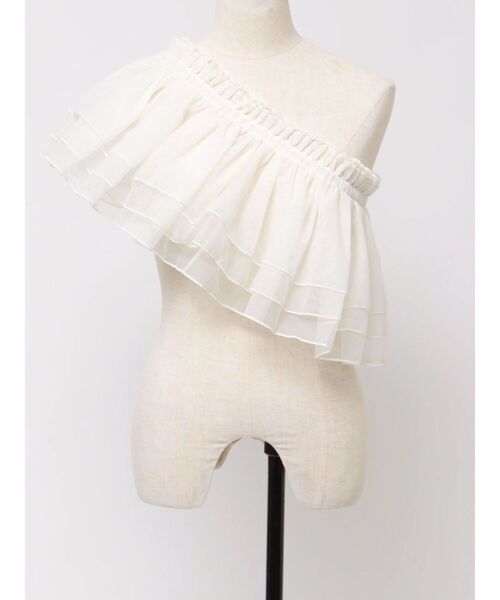 dazzlin(ダズリン)の「マルチウェイチュールフリル(付け襟・レディース・アイボリー・FREE)」の12枚目の写真