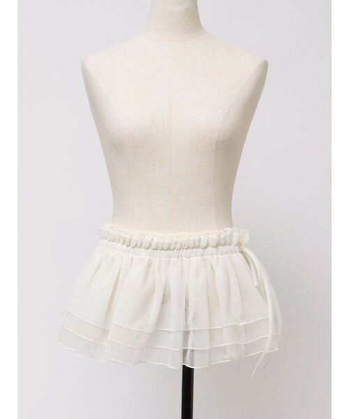 dazzlin(ダズリン)の「マルチウェイチュールフリル(付け襟・レディース・アイボリー・FREE)」の14枚目の写真