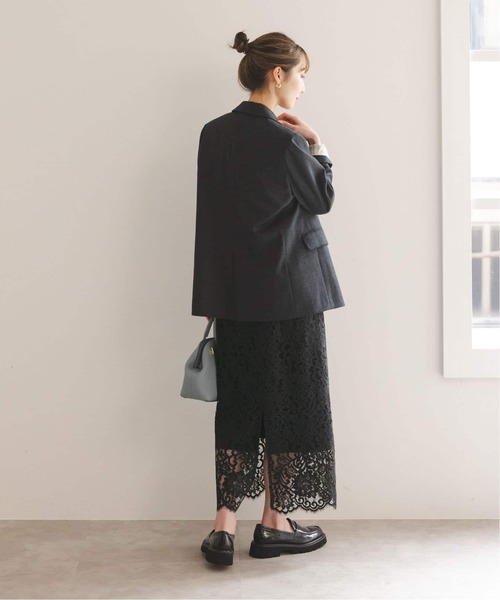 Spick and Span Noble　リバーレースブラウス&タイトスカート セール】《追加》リバーレースIラインスカート 2（スカート