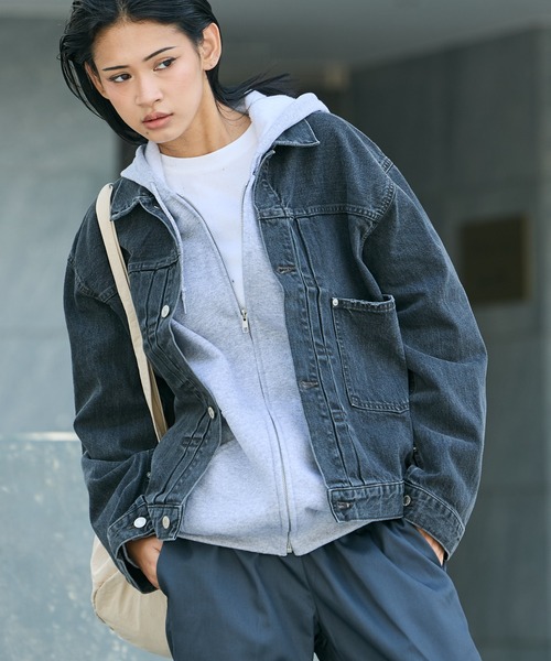 JOHNBULL ジョンブル　デニムカバーオール　トラッカージャケット Johnbull/ジョンブル デニムトラッカー1st デニムジャケット（デニム