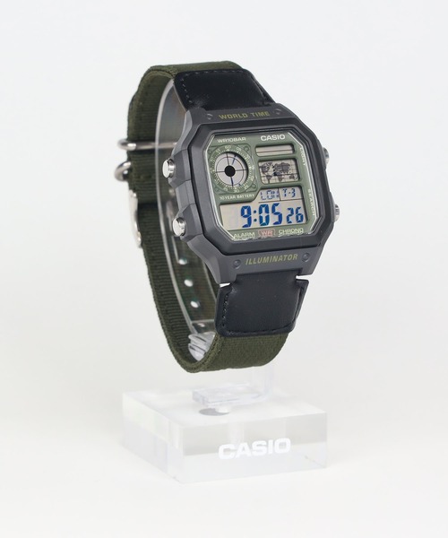 CASIO(カシオ)の「CASIO Collection / AE-1200WHUB-3AJF(デジタル腕時計・メンズ・カーキ系/カーキ・FREE)」の8枚目の写真