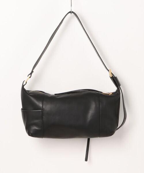 All Saints Black 黒 レザー ショルダーバッグ All Saints Crossbody Saddle Bag in black leather – LuxAnthropy
