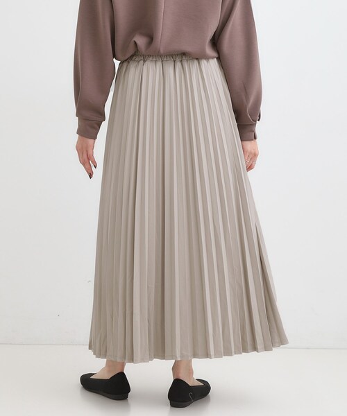 DRESKIP(ドレスキップ)の「【着丈選べる】きれいめにもカジュアルにも レザー調プリーツスカート(スカート・レディース・ブラック/ナチュラル/ブラウン系その他・00/11)」の15枚目の写真