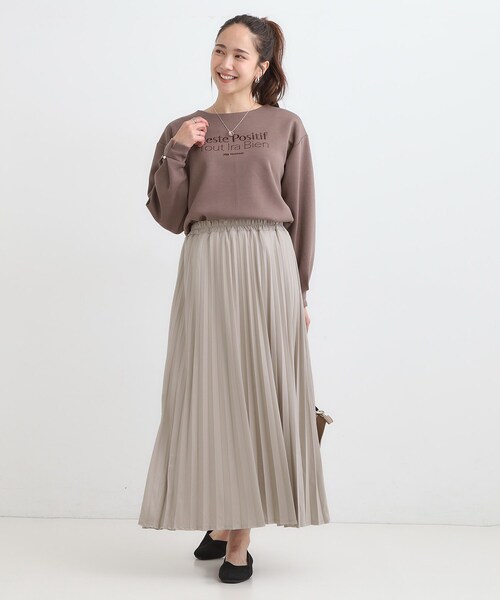 DRESKIP(ドレスキップ)の「【着丈選べる】きれいめにもカジュアルにも レザー調プリーツスカート(スカート・レディース・ブラック/ナチュラル/ブラウン系その他・00/11)」の16枚目の写真