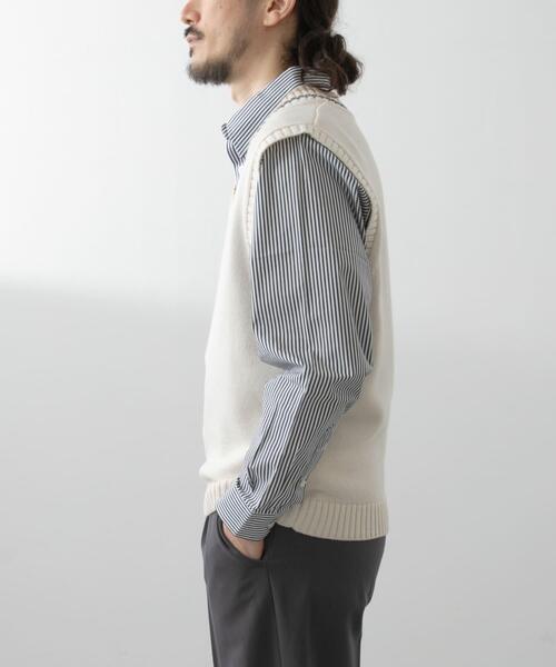 セール】ウール混チルデンVネックニットベスト（ベスト）｜ITEMS