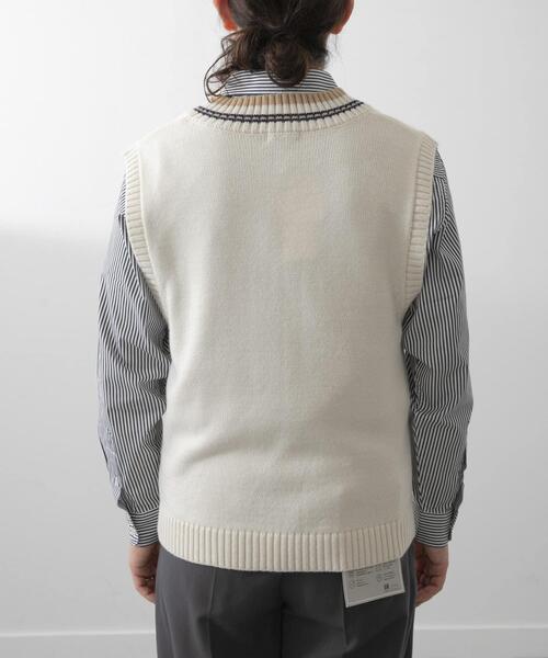 セール】ウール混チルデンVネックニットベスト（ベスト）｜ITEMS