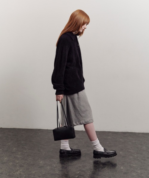 ONE.ワンドット】 / レザースクエアミニボストンBAG / ONE-008