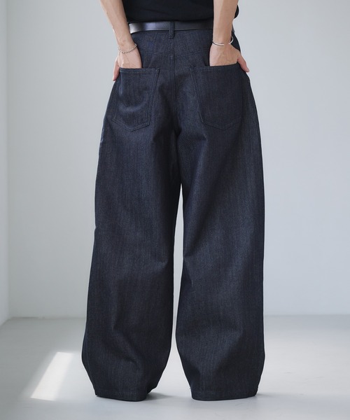 Eyelet One-Tuck Rigid Wide Denim Pants / ハトメ1タック