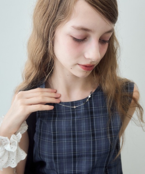Birthday room(バースデイルーム)の「スターチェーンネックレス/star chain necklace(ネックレス・レディース・シルバー・FREE)」の6枚目の写真