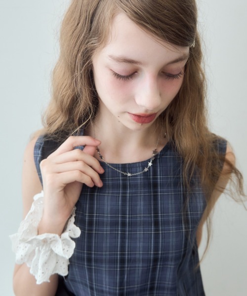 Birthday room(バースデイルーム)の「スターチェーンネックレス/star chain necklace(ネックレス・レディース・シルバー・FREE)」の7枚目の写真